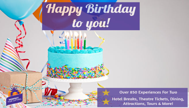 Posted Golden Ticket Envelope Happy Birthday to you - Experience for two