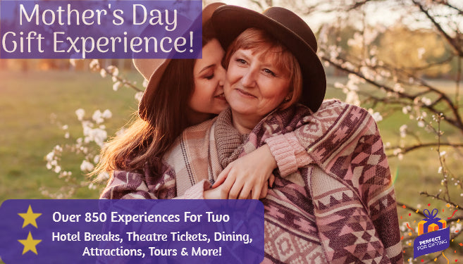 Mother's Day Gift Experience: For Two - Posted Golden Ticket Envelope